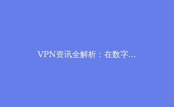 VPN资讯全解析：在数字浪潮中捍卫你的网络自由与安全 - 4